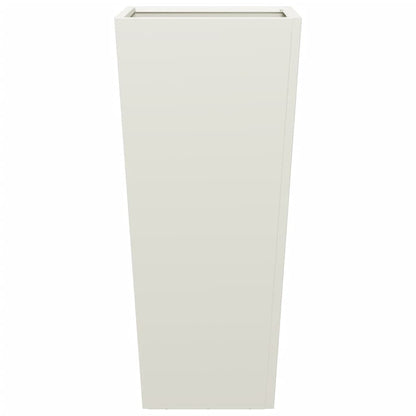 vidaXL Garden Planters White 2 pcs 35x35x75 cm Steel