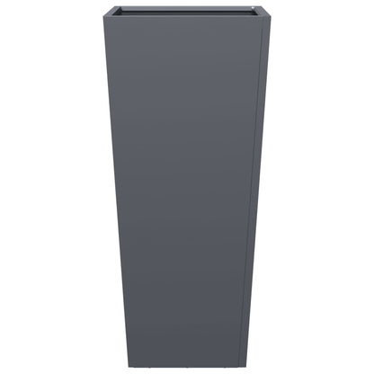 vidaXL Garden Planters Anthracite 2 pcs 35x35x75 cm Steel