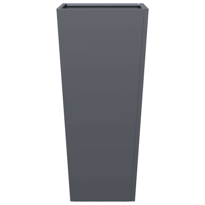 vidaXL Garden Planters Anthracite 2 pcs 35x35x75 cm Steel
