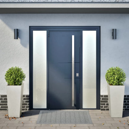 vidaXL Garden Planters 35x35x75 cm 2 pcs Stainless Steel