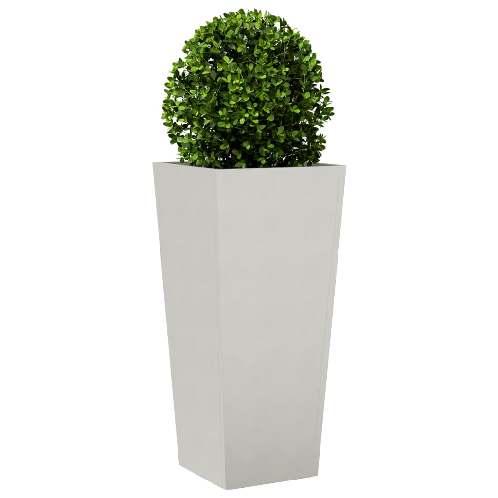 vidaXL Garden Planters 35x35x75 cm 2 pcs Stainless Steel