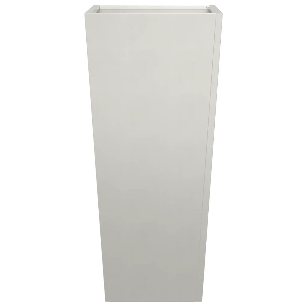vidaXL Garden Planters 35x35x75 cm 2 pcs Stainless Steel