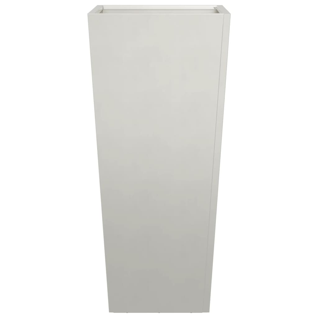 vidaXL Garden Planters 35x35x75 cm 2 pcs Stainless Steel
