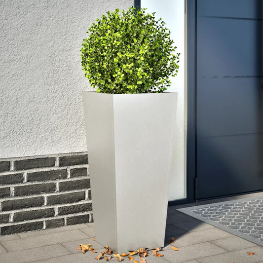 vidaXL Garden Planters 2 pcs 35x35x75 cm Stainless Steel