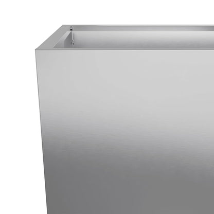 vidaXL Garden Planter 35x35x75 cm Galvanised Steel