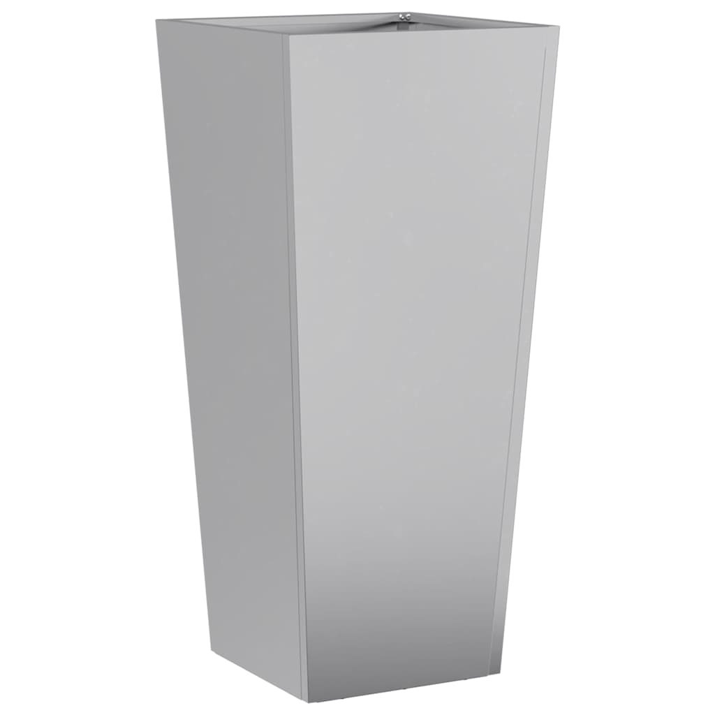 vidaXL Garden Planters 2 pcs 35x35x75 cm Galvanised Steel