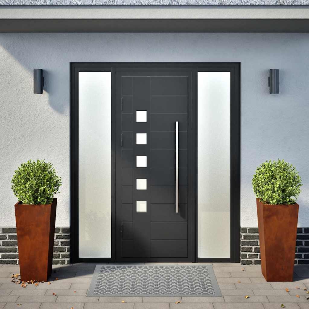 vidaXL Garden Planters 2 pcs 35x35x75 cm Weathering Steel