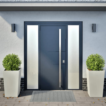 vidaXL Garden Planters 2 pcs White 45x45x75 cm Steel