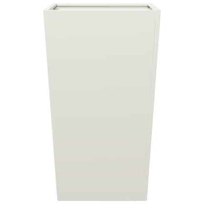 vidaXL Garden Planters 2 pcs White 45x45x75 cm Steel