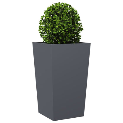 vidaXL Garden Planters 2 pcs Anthracite 45x45x75 cm Steel