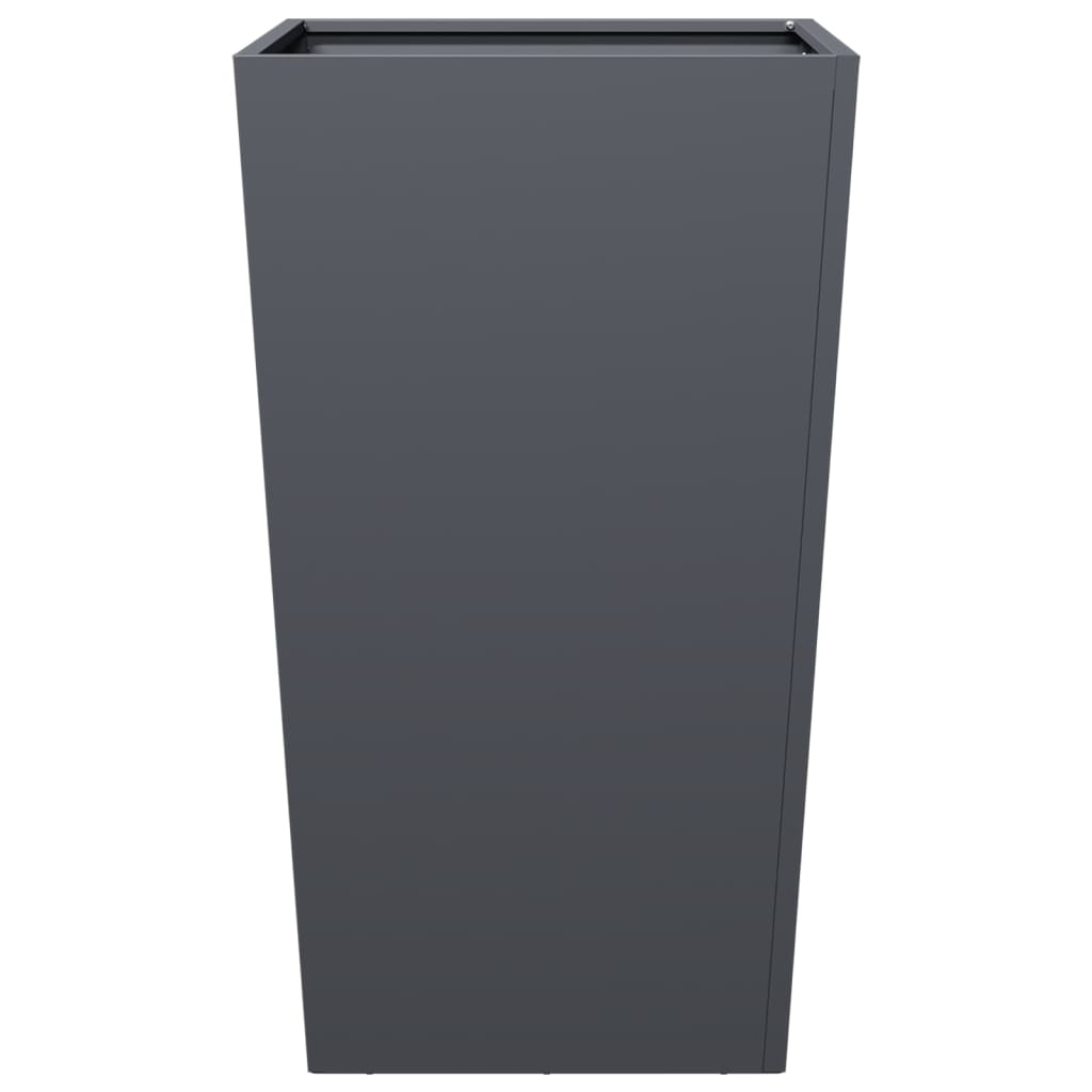 vidaXL Garden Planters 2 pcs Anthracite 45x45x75 cm Steel
