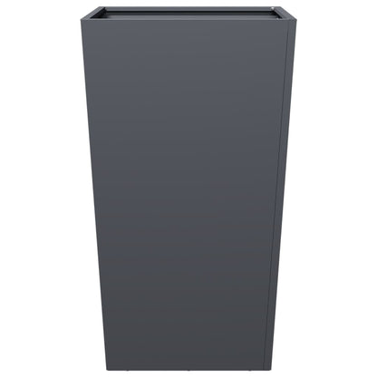 vidaXL Garden Planters 2 pcs Anthracite 45x45x75 cm Steel