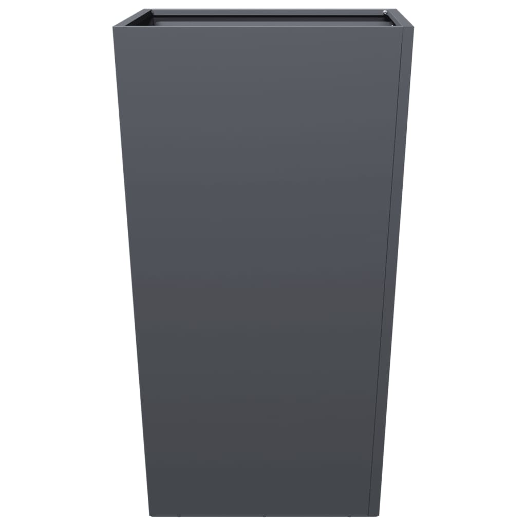 vidaXL Garden Planters 2 pcs Anthracite 45x45x75 cm Steel