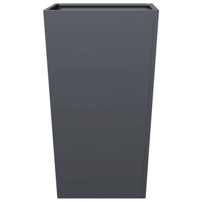 vidaXL Garden Planters 2 pcs Anthracite 45x45x75 cm Steel