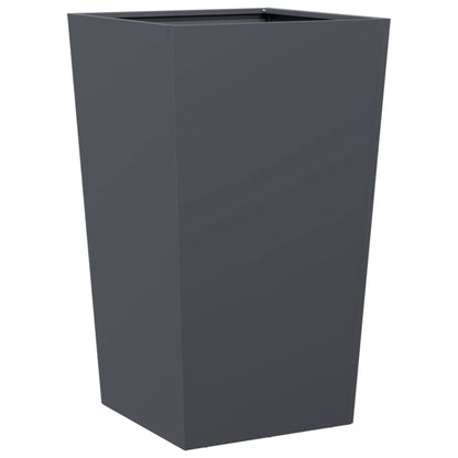 vidaXL Garden Planters 2 pcs Anthracite 45x45x75 cm Steel