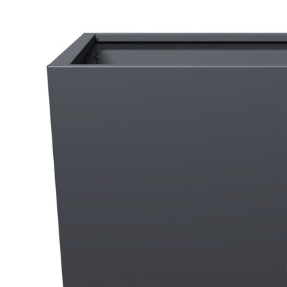 vidaXL Garden Planters 2 pcs Anthracite 45x45x75 cm Steel