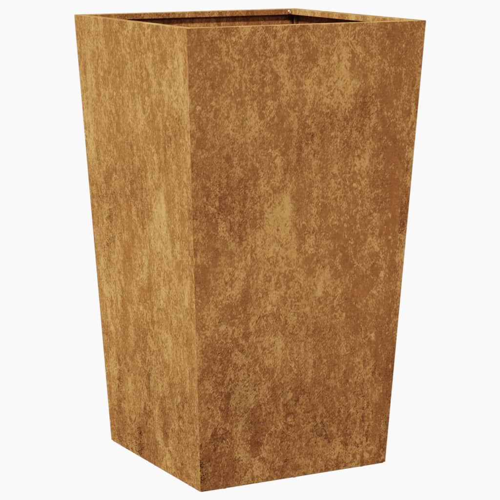 vidaXL Garden Planter 45x45x75 cm Weathering Steel