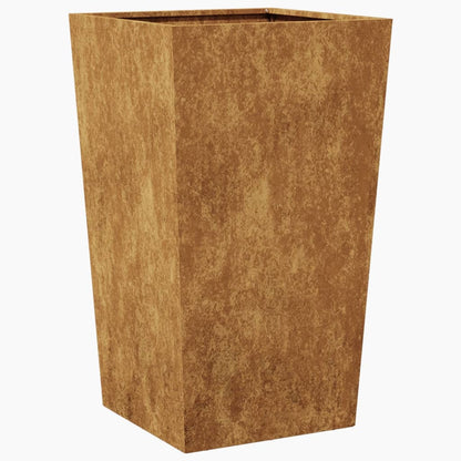 vidaXL Garden Planter 45x45x75 cm Weathering Steel