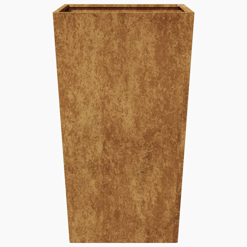 vidaXL Garden Planter 45x45x75 cm Weathering Steel