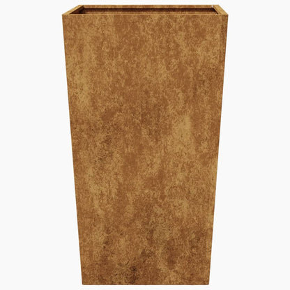 vidaXL Garden Planter 45x45x75 cm Weathering Steel