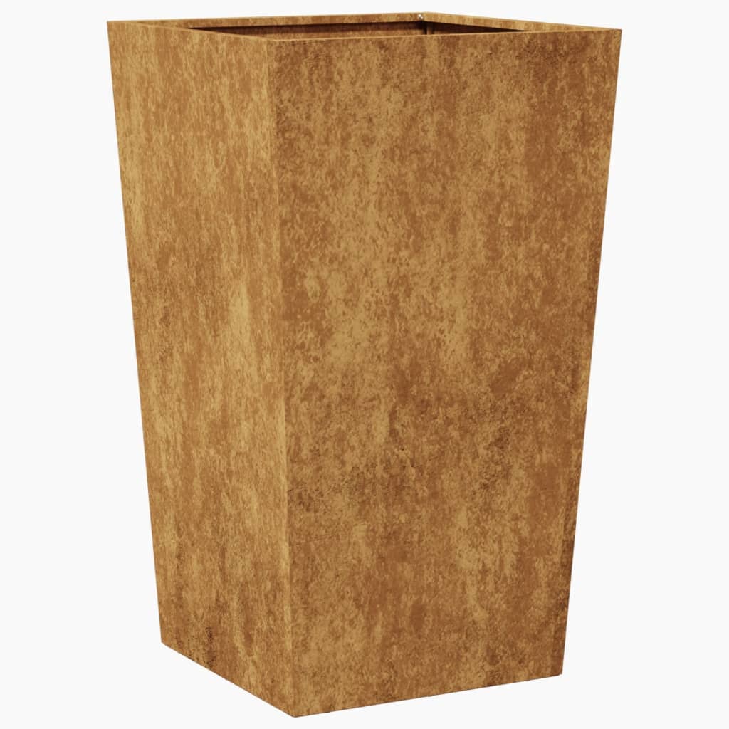 vidaXL Garden Planter 45x45x75 cm Weathering Steel
