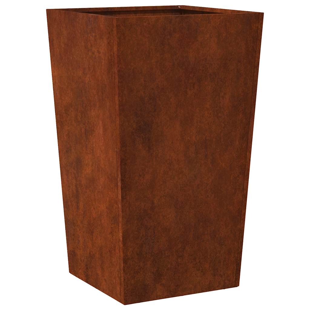 vidaXL Garden Planters 2 pcs 45x45x75 cm Weathering Steel