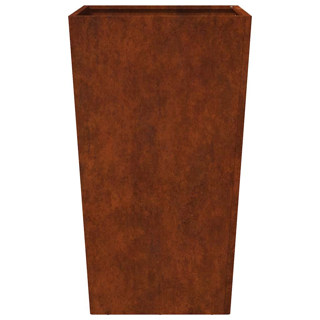 vidaXL Garden Planters 2 pcs 45x45x75 cm Weathering Steel