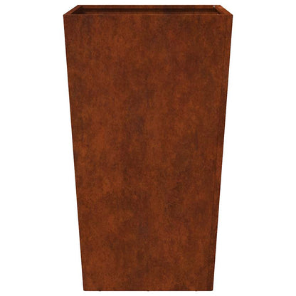 vidaXL Garden Planters 2 pcs 45x45x75 cm Weathering Steel