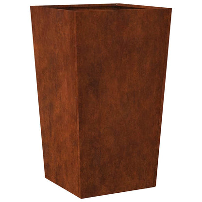 vidaXL Garden Planters 2 pcs 45x45x75 cm Weathering Steel