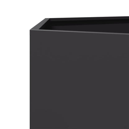 vidaXL Garden Planter 2 pcs Black Hexagon 46x40x45 cm Steel