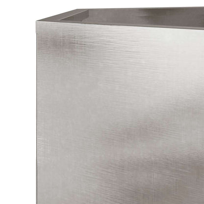 vidaXL Garden Planter 2 pcs Hexagon 46x40x45 cm Stainless Steel