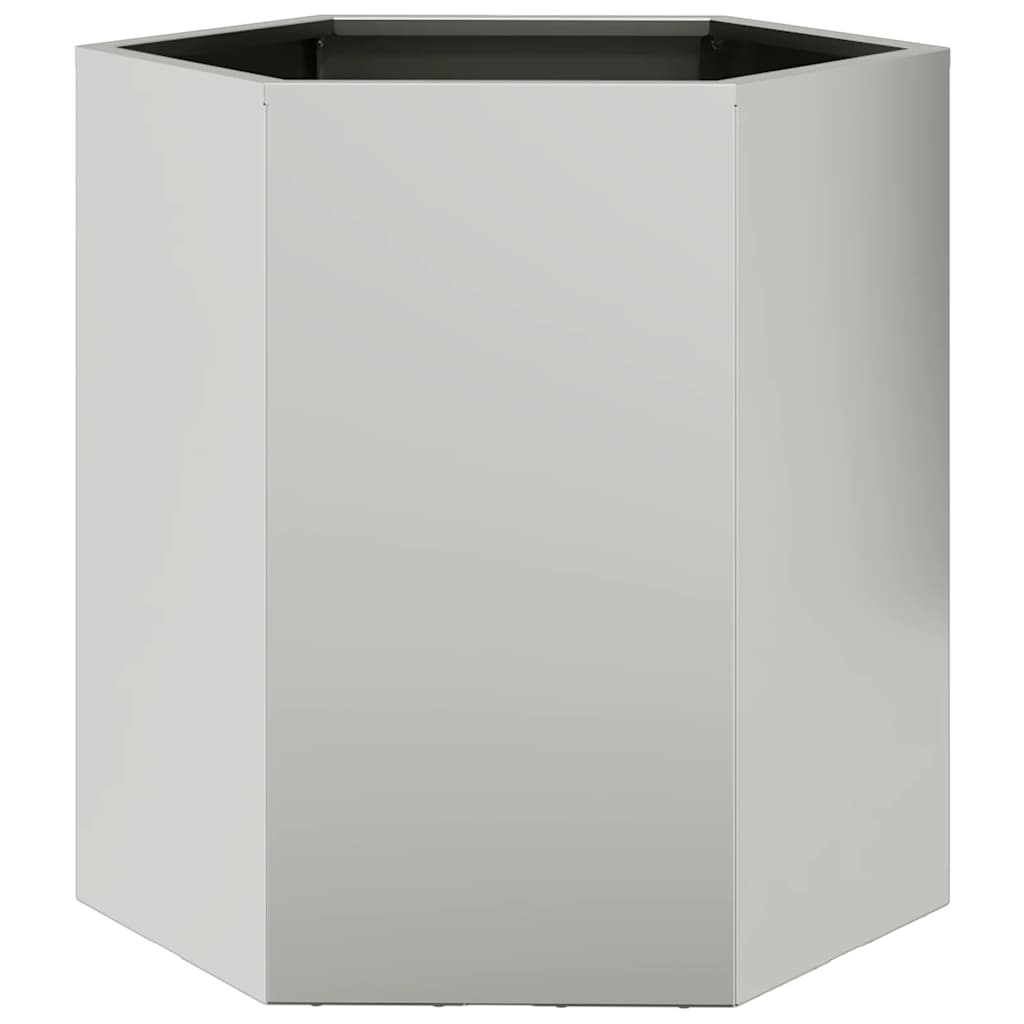 vidaXL Garden Planters 2 pcs Hexagon 46x40x45 cm Weathering Steel