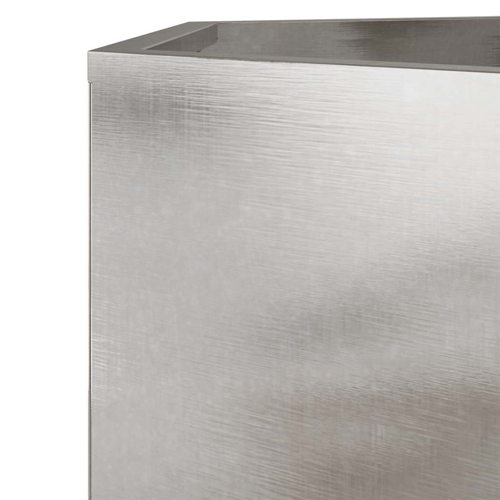 vidaXL Garden Planter Hexagon 69x60x45 cm Stainless Steel