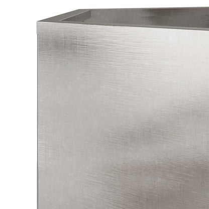 vidaXL Garden Planter Hexagon 69x60x45 cm Stainless Steel