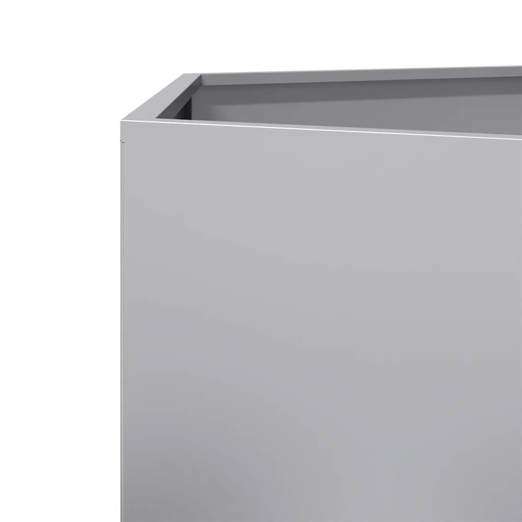 vidaXL Garden Planter Hexagon 104x90x45 cm Galvanized Steel
