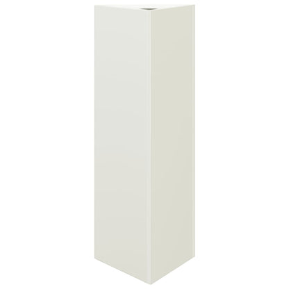 vidaXL Garden Planters 2 pcs White Triangular 30x26x75 cm Steel