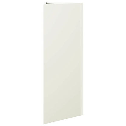 vidaXL Garden Planters 2 pcs White Triangular 30x26x75 cm Steel