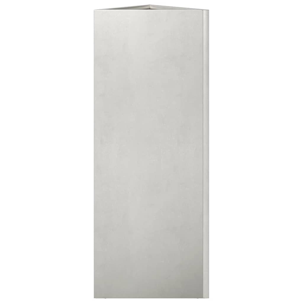 vidaXL Garden Planters 2 pcs Triangular 30x26x75 cm Stainless Steel