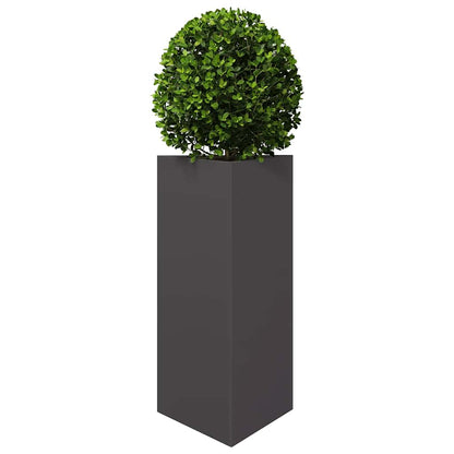 vidaXL Garden Planter Black Triangular 40x34,5x75 cm Steel