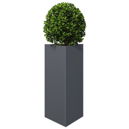 vidaXL Garden Planter Anthracite Triangular 40x34.5x75 cm Steel