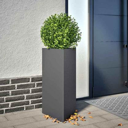 vidaXL Garden Planters 2 pcs Anthracite Triangular 40x34,5x75 cm Steel