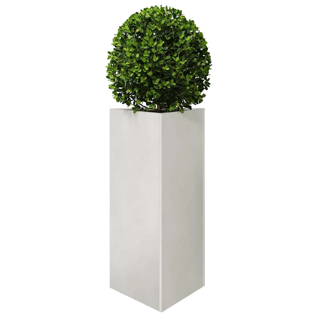 vidaXL Garden Planters 2 pcs Triangular 40x34.5x75 cm Stainless Steel