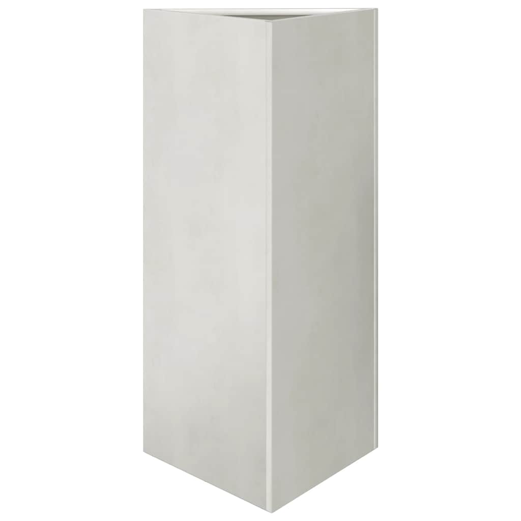 vidaXL Garden Planters 2 pcs Triangular 40x34.5x75 cm Stainless Steel