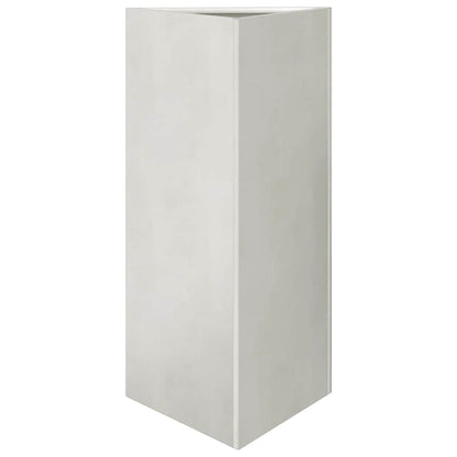 vidaXL Garden Planters 2 pcs Triangular 40x34.5x75 cm Stainless Steel