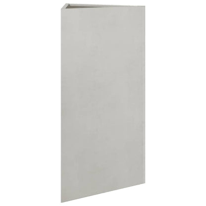 vidaXL Garden Planters 2 pcs Triangular 40x34.5x75 cm Stainless Steel
