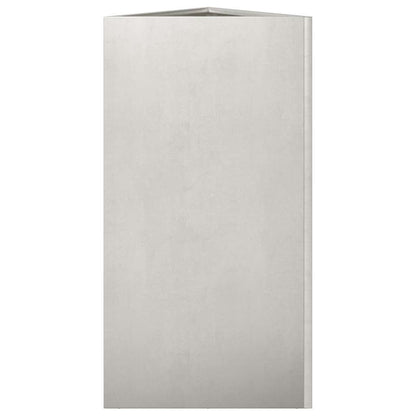 vidaXL Garden Planters 2 pcs Triangular 40x34.5x75 cm Stainless Steel
