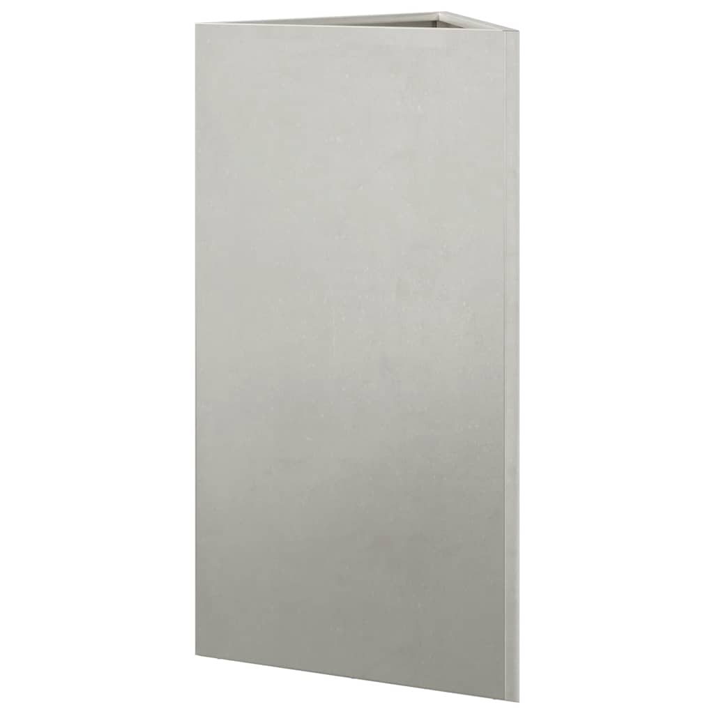 vidaXL Garden Planters 2 pcs Triangular 40x34.5x75 cm Stainless Steel
