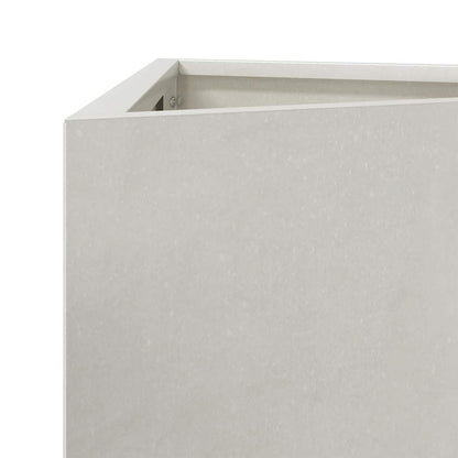 vidaXL Garden Planters 2 pcs Triangular 40x34.5x75 cm Stainless Steel