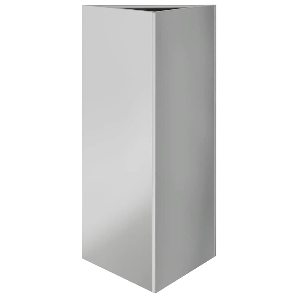 vidaXL Garden Planter Triangular 40x40x75 cm Galvanized Steel