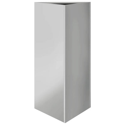 vidaXL Garden Planter Triangular 40x34,5x75 cm Galvanized Steel